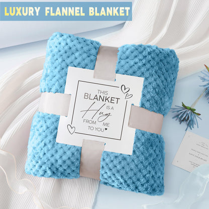 Self Care Get Well Soon Gifts for Women, Luxury Ocean Spa Gift Basket with Flannel Blanket - Unique Birthday Christmas Mother's Valentines Day Gifts for Mom Wife Girlfriend Best Friend Sister Her