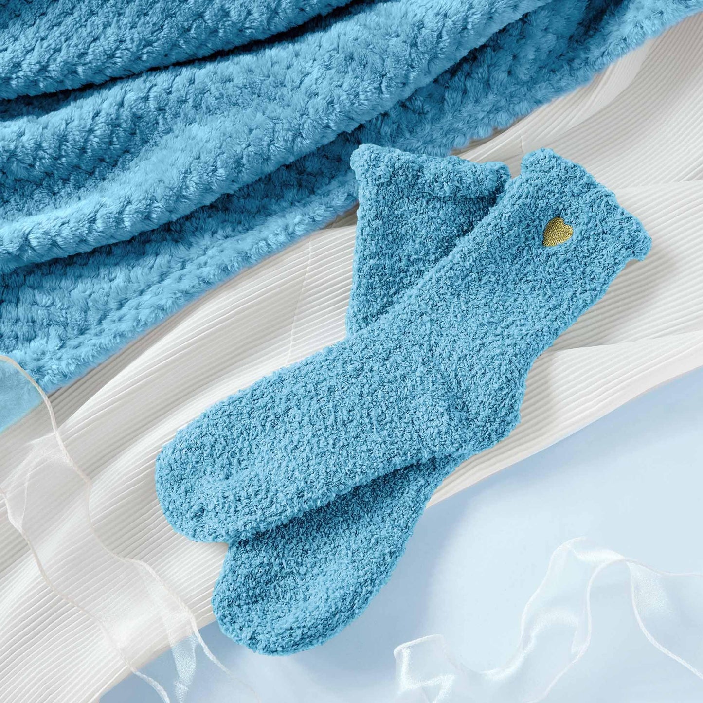 Self Care Get Well Soon Gifts for Women, Luxury Ocean Spa Gift Basket with Flannel Blanket - Unique Birthday Christmas Mother's Valentines Day Gifts for Mom Wife Girlfriend Best Friend Sister Her