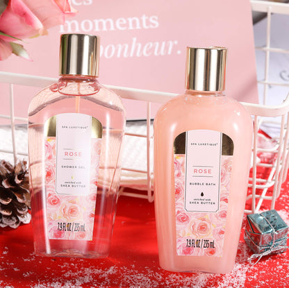 Spa Luxetique Bath Sets for Women Gift - 10pc Rose Spa Gift Set, Self Care Kit for Her Birthday, Mother's Day, Anniversary, Holiday, Valentine's Day for Women, Mother, Girlfriends, Wife